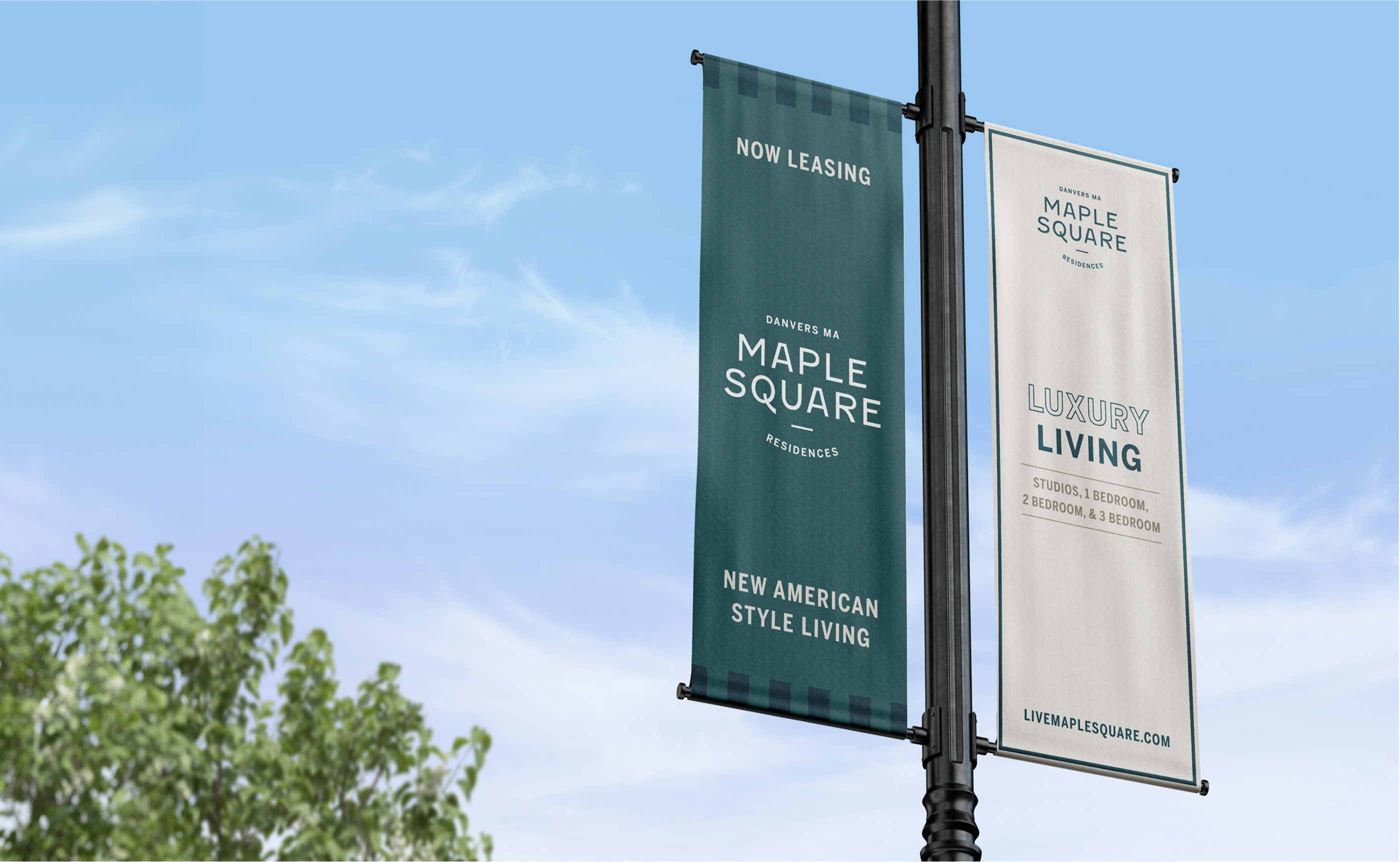 Maple square banner